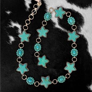 southern grace turquoise western concho belt